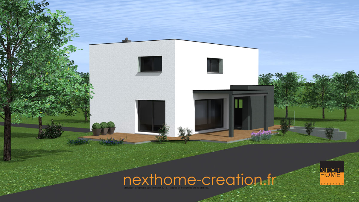 Maison toit plat garage soussol Nexthome Création